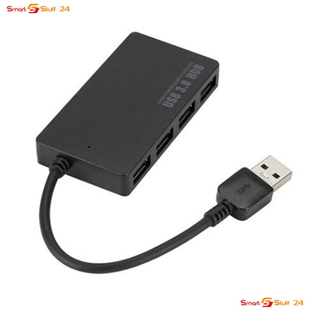USB Splitter 1 Zu 3 – 0,25m Y-Kabel Für Daten & Laden, Mit Alu-Gehäuse & Nylongeflecht