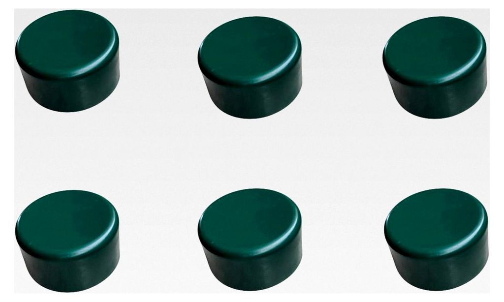 Pfostenkappen 60 mm Grün Abdeckkappen für Zaunpfosten 6 Stück