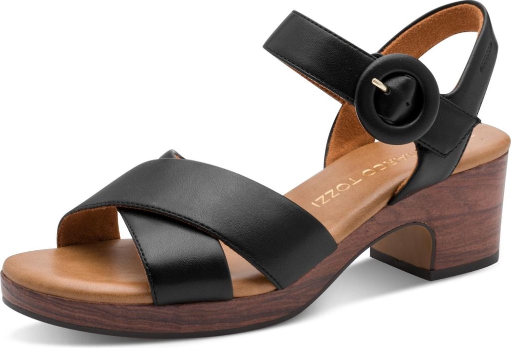 MARCO TOZZI Damen-Sandalette Schwarz, Farbe:schwarz, EU Größe:38