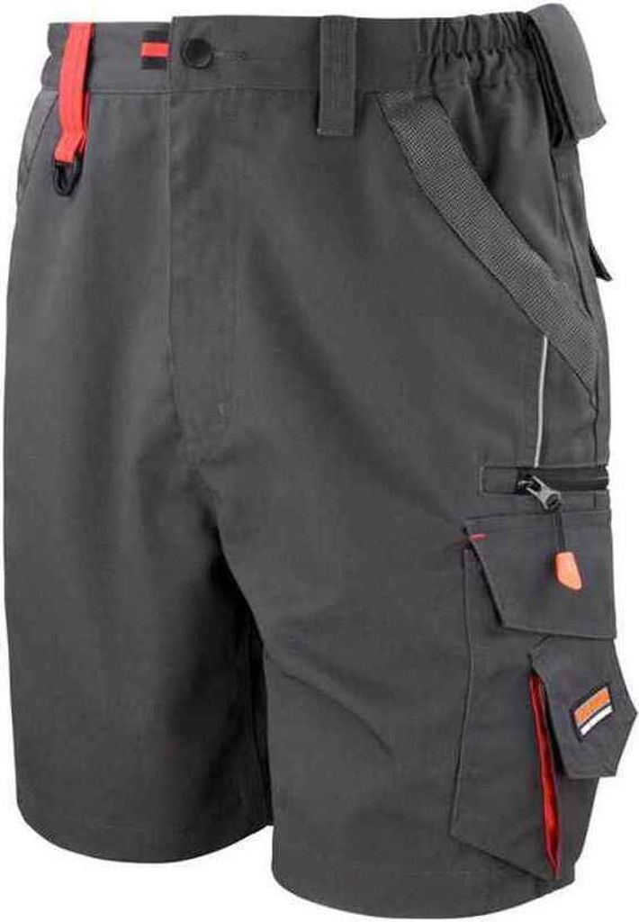 WORK-GUARD by Result - Cargo-Shorts für Herren PC6605 (M) (Grau/Schwarz)