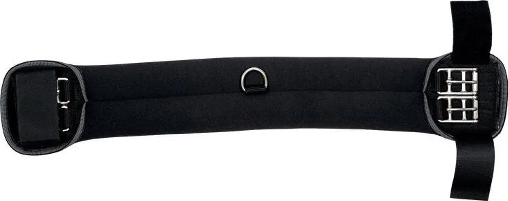 Sangle de dressage courte en néoprène souple noir Kavalkade 40 cm