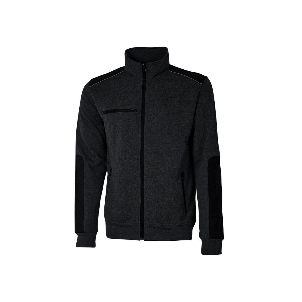 U-Power Sweatshirt-Jacke Snug, Farbe:black carbon, Größe:3XL