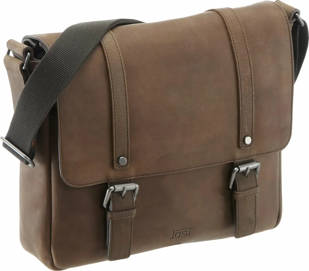 Jost Salo Borsa a Tracolla 32 cm in Pelle Nera | Shopper Online