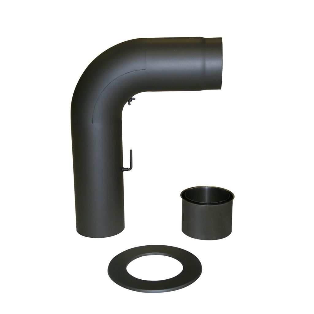 Zestaw przyłączeniowy, okrągły, gładki, w kolorze szarym Zdjęcie produktu 