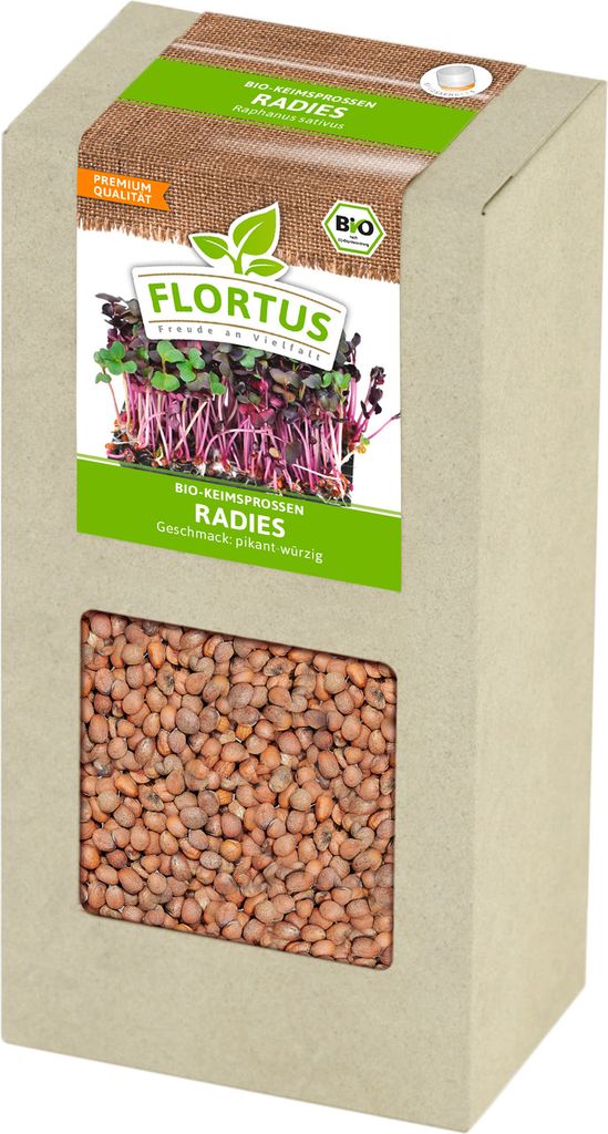 Keimsprossen Radies (200 g) |Keimsprossen von FLORTUS Produktbild 1