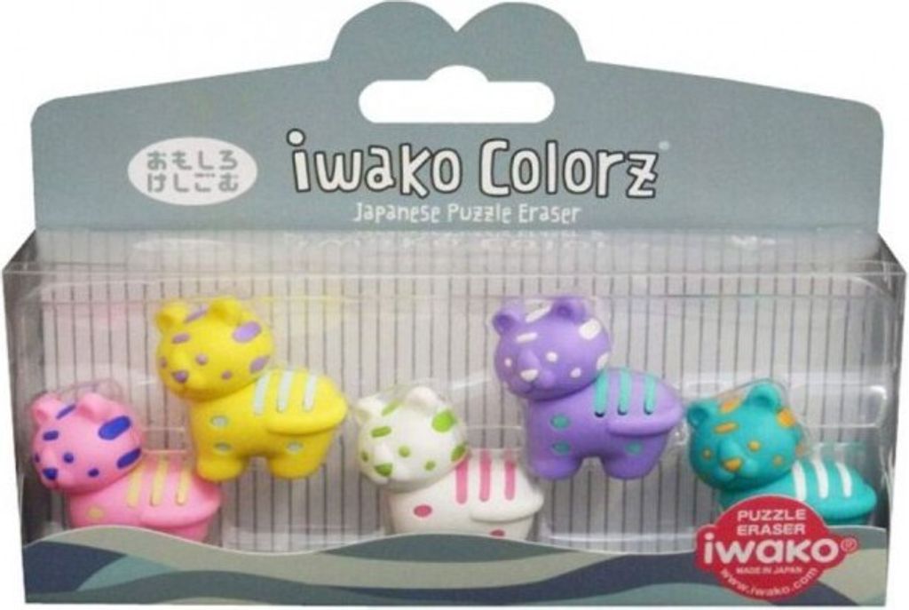 Zestaw gumek do ścierania - tygrys