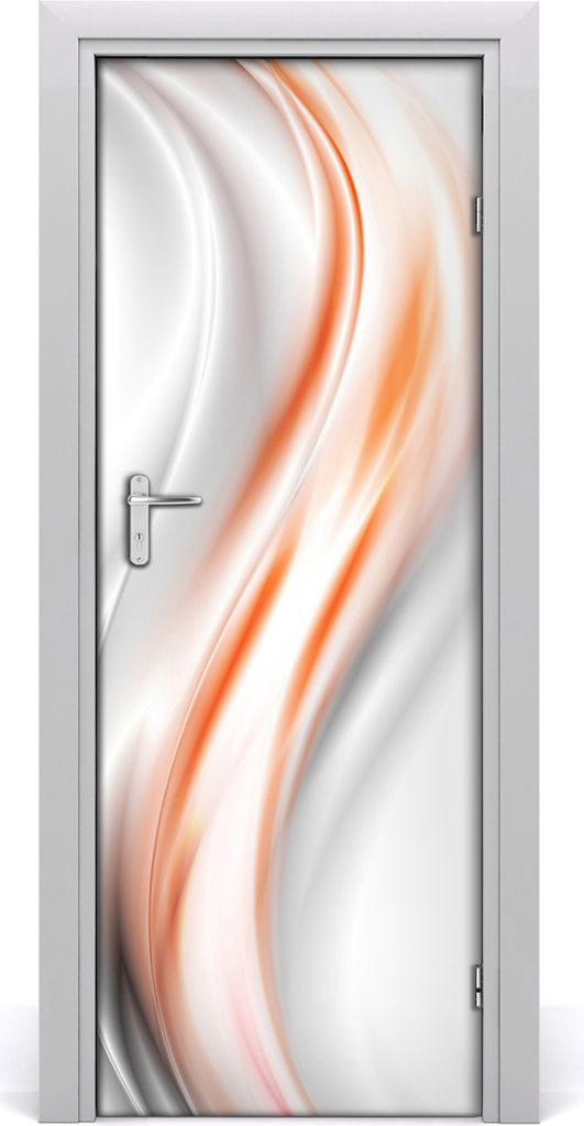 Tulup Türaufkleber 75x205 cm Dekorative Aufkleber Selbstklebend Wasserdichte Tapete Abnehmbar Schlafzimmer Wohnzimmer Wohnkultur - abstrakte Wellen