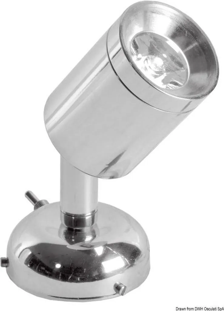 Éclairage LED 1W anticorrosion Osculati pour cabines humides de bateau