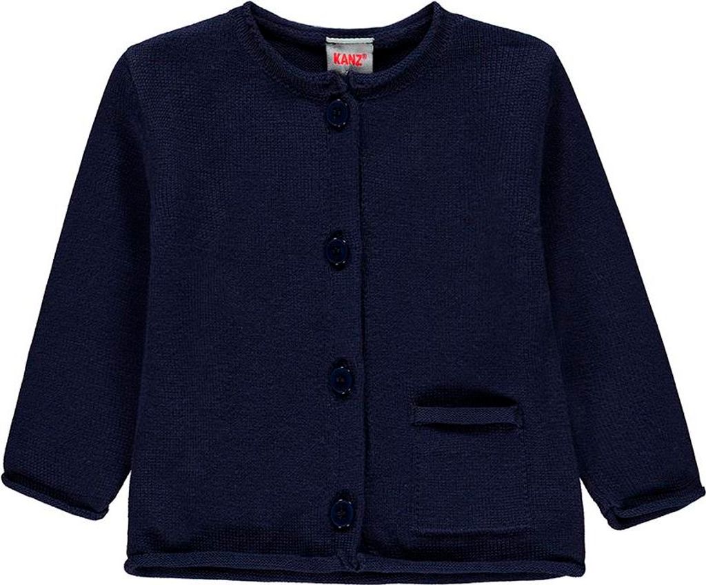 Marineblaue Kanz-Baby-Strickjacke für Mädchen