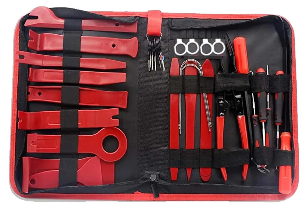 Mallette d'outils de dépose pour garniture auto et carrosserie 38 pièces