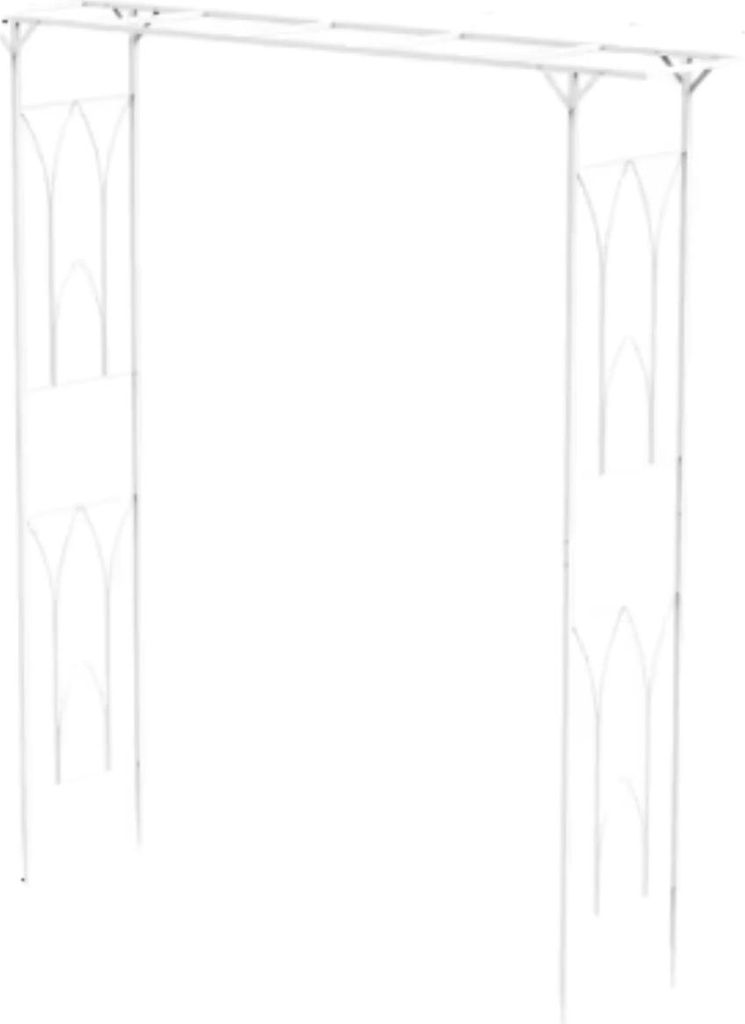 Eleganter Rosenbogen – Für Garten oder Hochzeit – Dekoration – Für Kletterpflanzen – Metall – 200×200cm