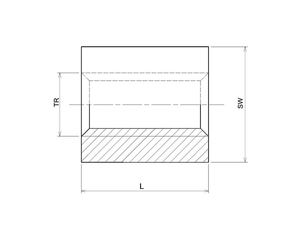 Dado Esagonale Con Filettatura Trapezoidale, In Acciaio A Sinistra, 22 X 5 - Foto 7