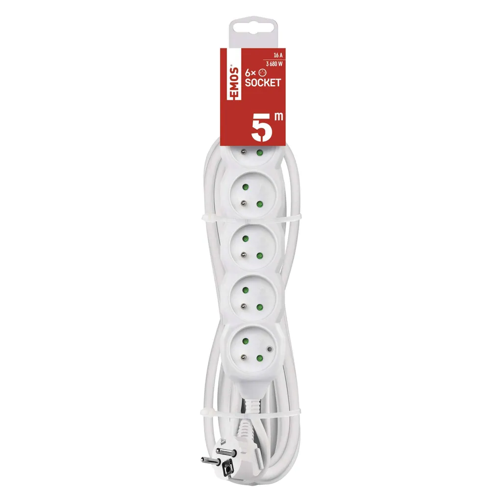 Multipresa EMOS Professional 5m 6 Prese Schuko - Cavo 1.5mm2