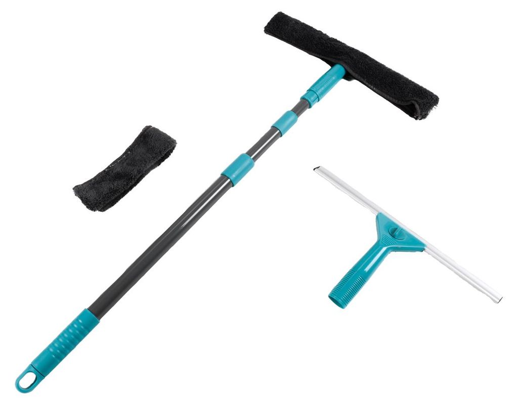Fensterreinigungs-Set 5-teilig, austauschbare Aufsätze, Produktbild 