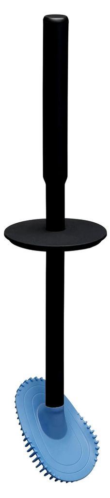 Swoop Toilettenbürste, flexibel und hygienisch, WC-Bürste mit integriertem Deckel, Farbe: Schwarz, 86x400x86 mm