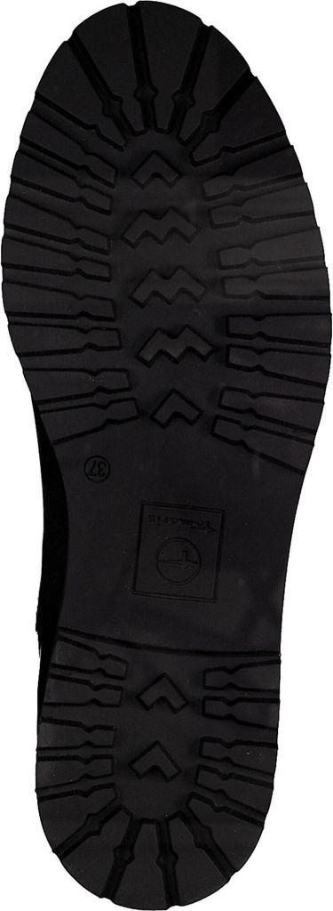 Tamaris Damen Stiefelette Leder modisch Stretcheinsatz farbig 1-25070-41, Größe:37 EU, Farbe:Blau