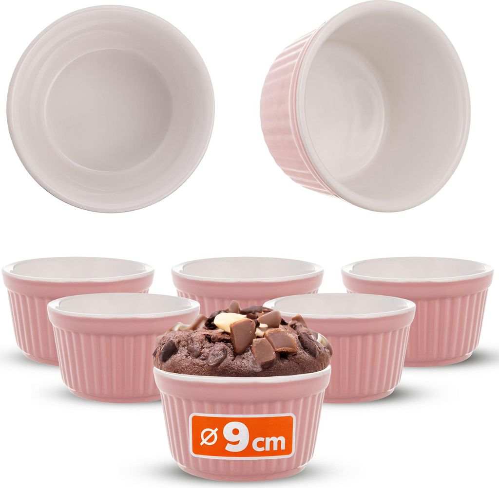 Formy do sufletów KADAX, 6 sztuk, miseczki do crème brûlée Zdjęcie produktu 