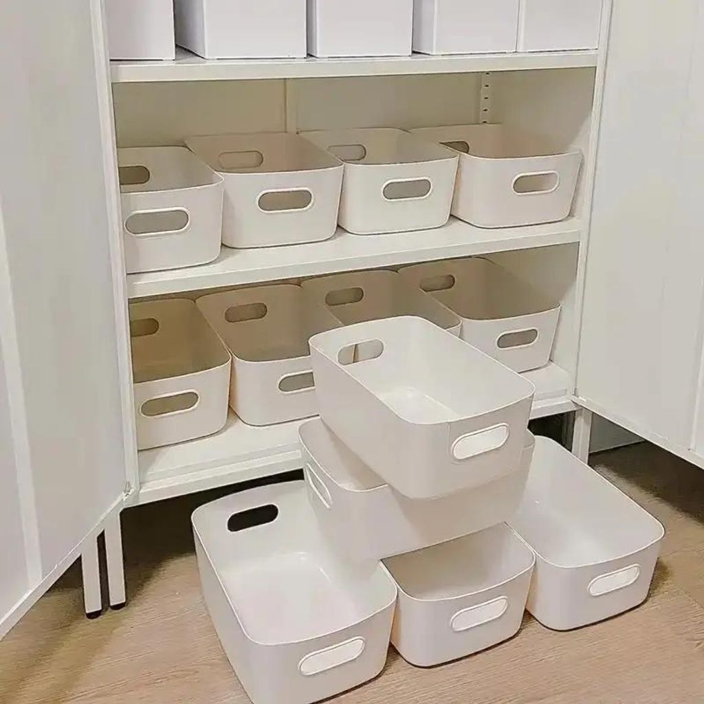 Aufbewahrungsboxen Groß mit Deckel Kunststoff 10er Set