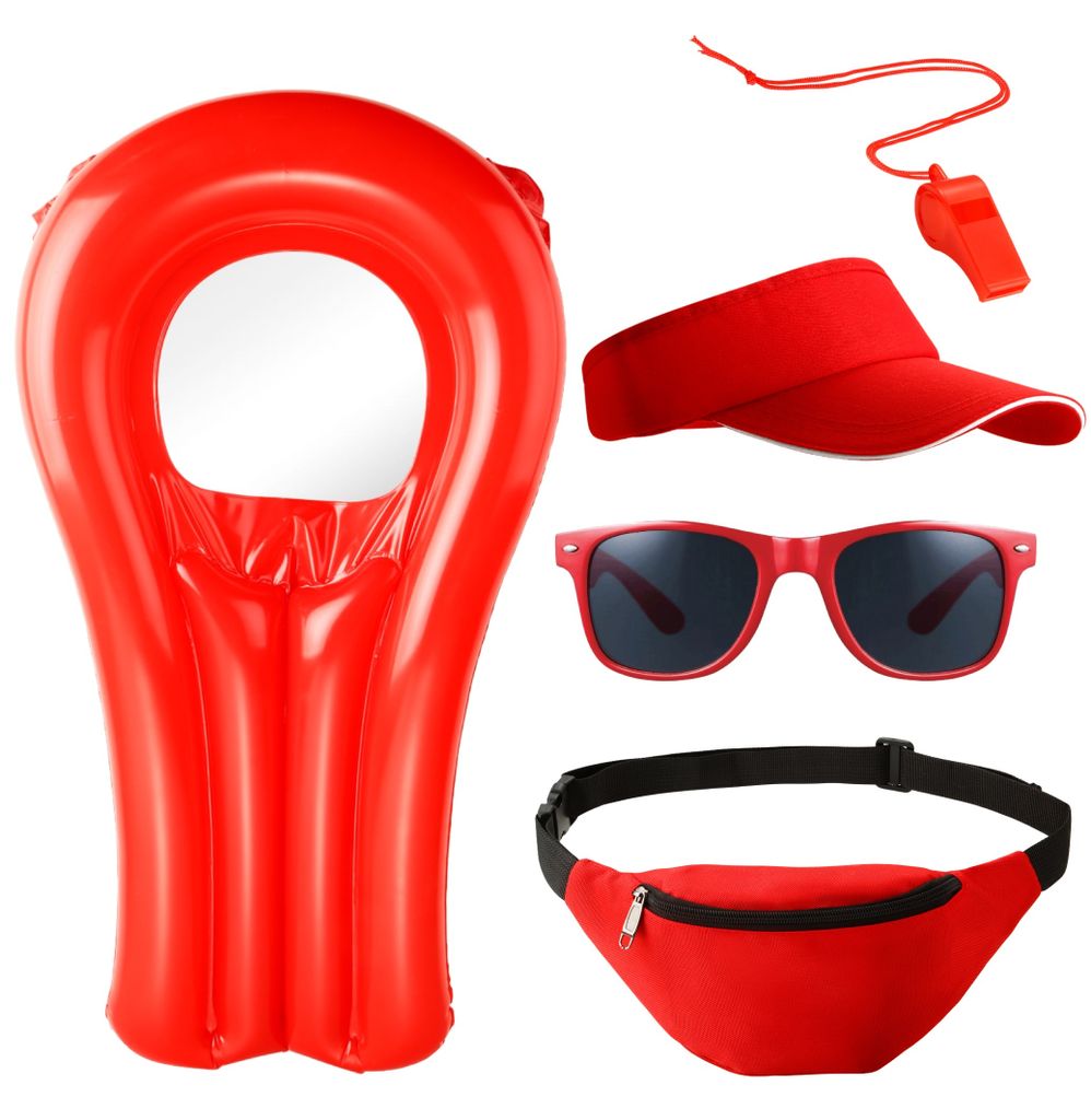 5 in 1 Lifeguard Set wie Baywatch – Fasching Kostüm Produktbild 