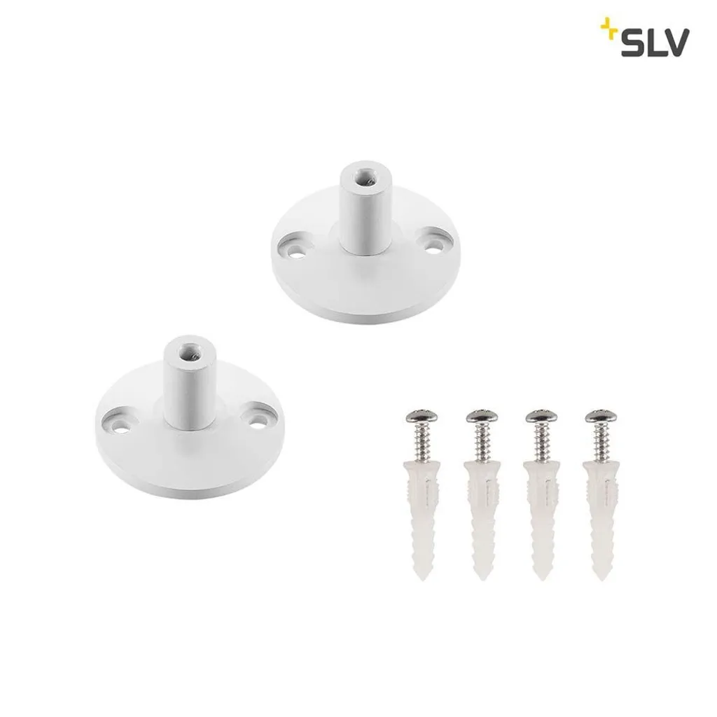 Support mural Tenseo court blanc pour système de câble basse tension x2