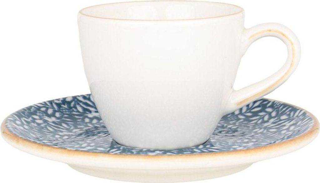 Bonna Calif - Espressotassen und Untertasse - 80 cc - Porcelain - 6er set
