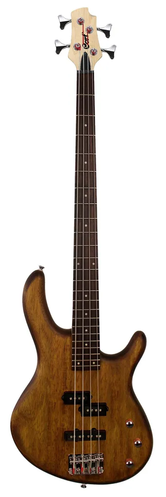 Basse Cort Action PJ Open Pore Walnut : Guitare Électrique 4 Cordes