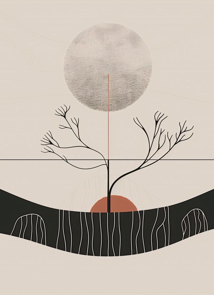 Poster 40x55cm Wintermond