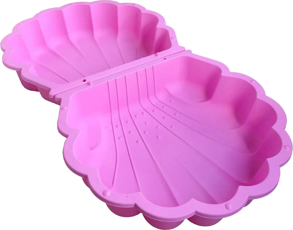 Piscine pour chiens et bac à sable enfant coquillage bleu 2 pièces