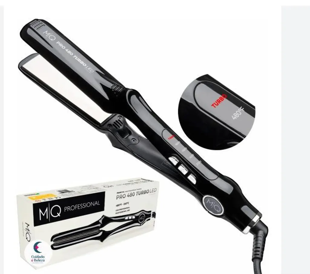 Lisseur MQ Professional 480 PRO : Titanium 250°C pour Cheveux Pro - 3