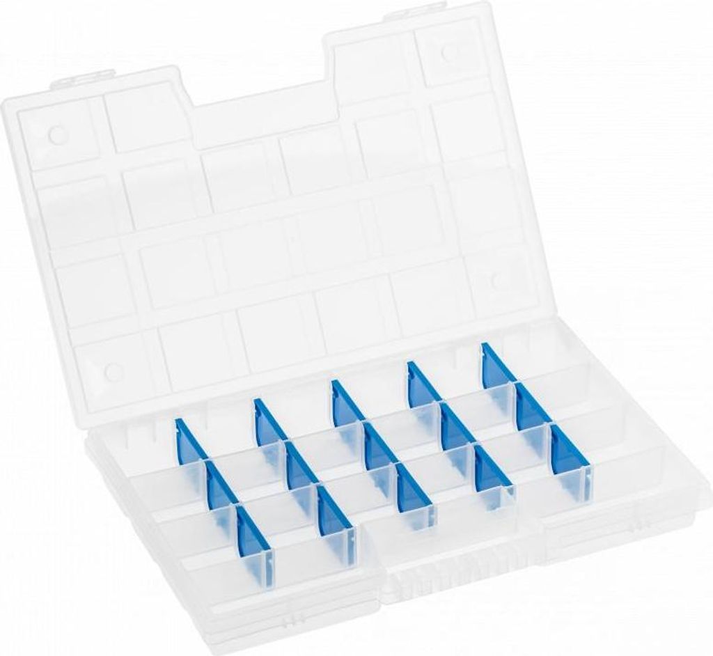 Högert Technik HT7G022 Compartment box, Stahl, blau, grau, 12"