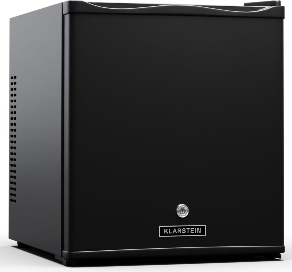 Klarstein Kühlschrank - mit Glastüre, 28L Mini-Kühlschrank für Getränke & Snacks, Kühlschrank Klein & Leise, Verstellbare Ablagen, Schloss, w...