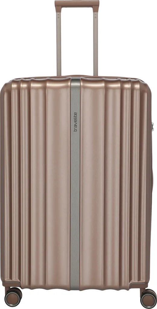 Travelite Paros Trolley 4W Cappuccino - Valigia Rigida Robusta e Chic