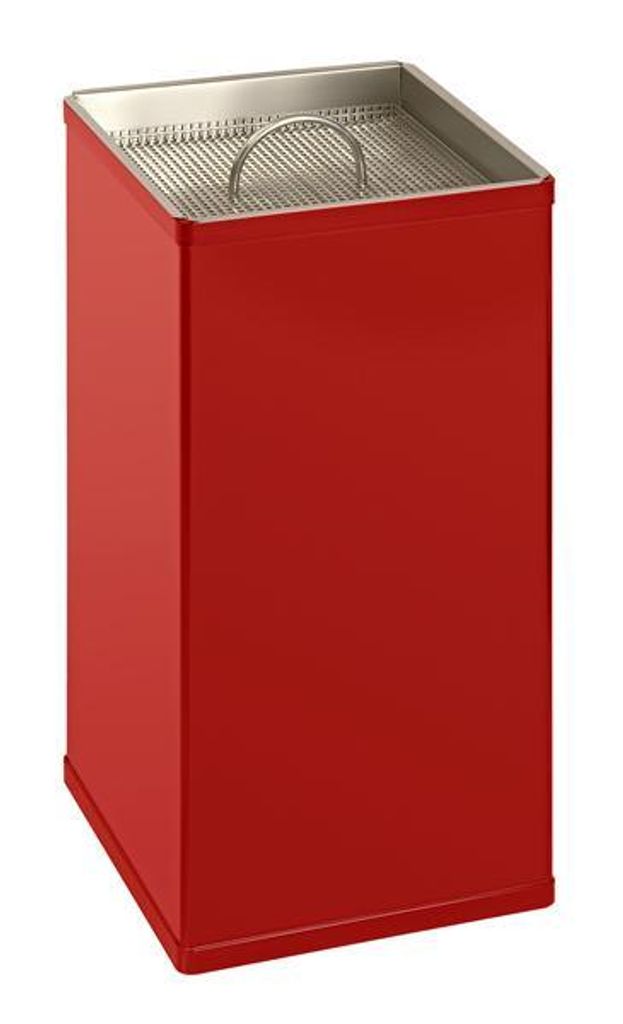 Viereckiger Sandaschenbecher rot