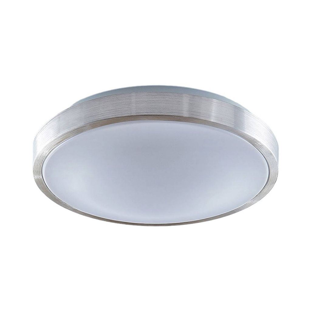Lindby LED-Deckenlampe Emelie, Ø 42 cm, alufarben, Metall Produktbild 