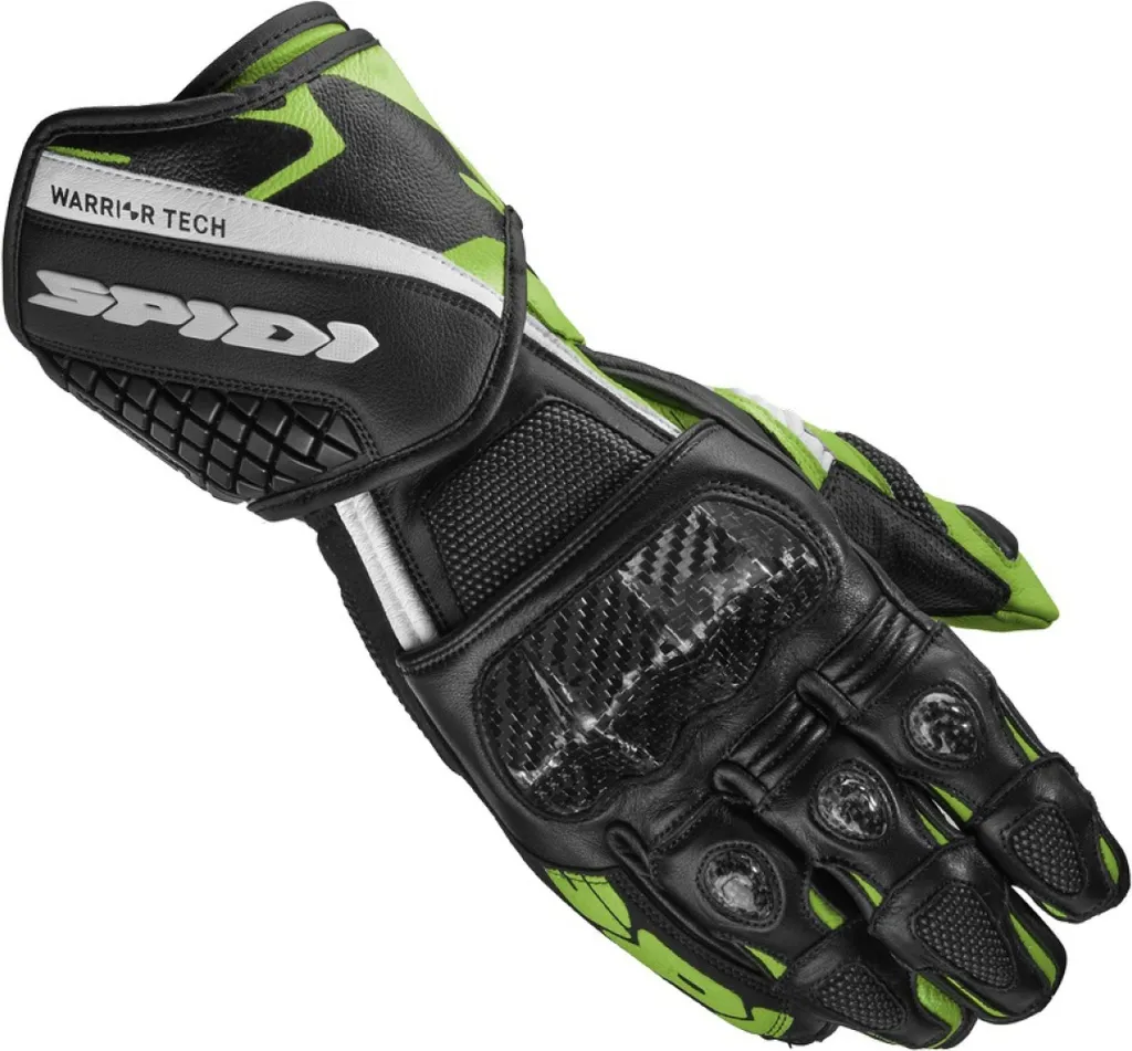 Gants de moto racing en cuir Gants CARBO 5 SPIDI coloris noir et vert M