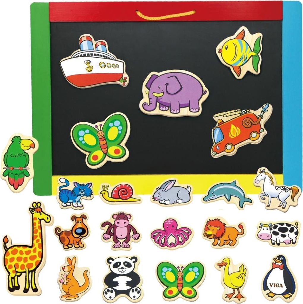 Viga Holzmagnete „Tiere“, 20-teiliges Set Produktbild 