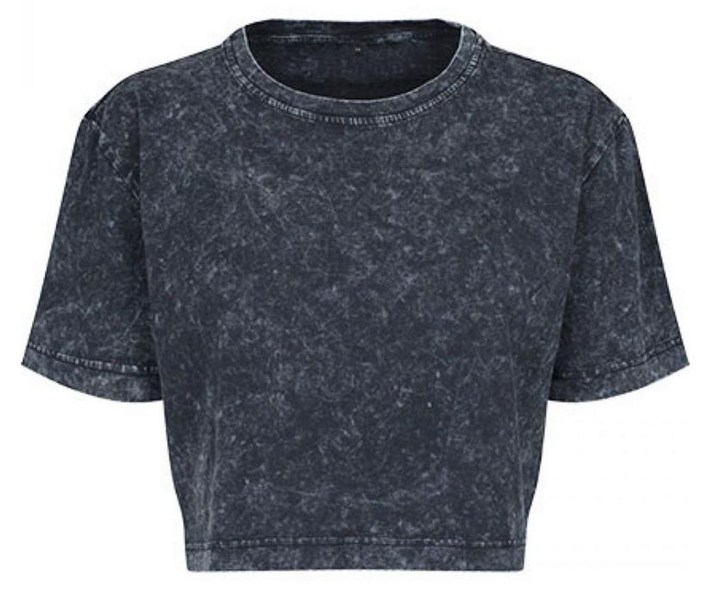 Build Your Brand - kurzes T-Shirt für Damen LT2244 (L) (Dunkelgrau/Weiß)