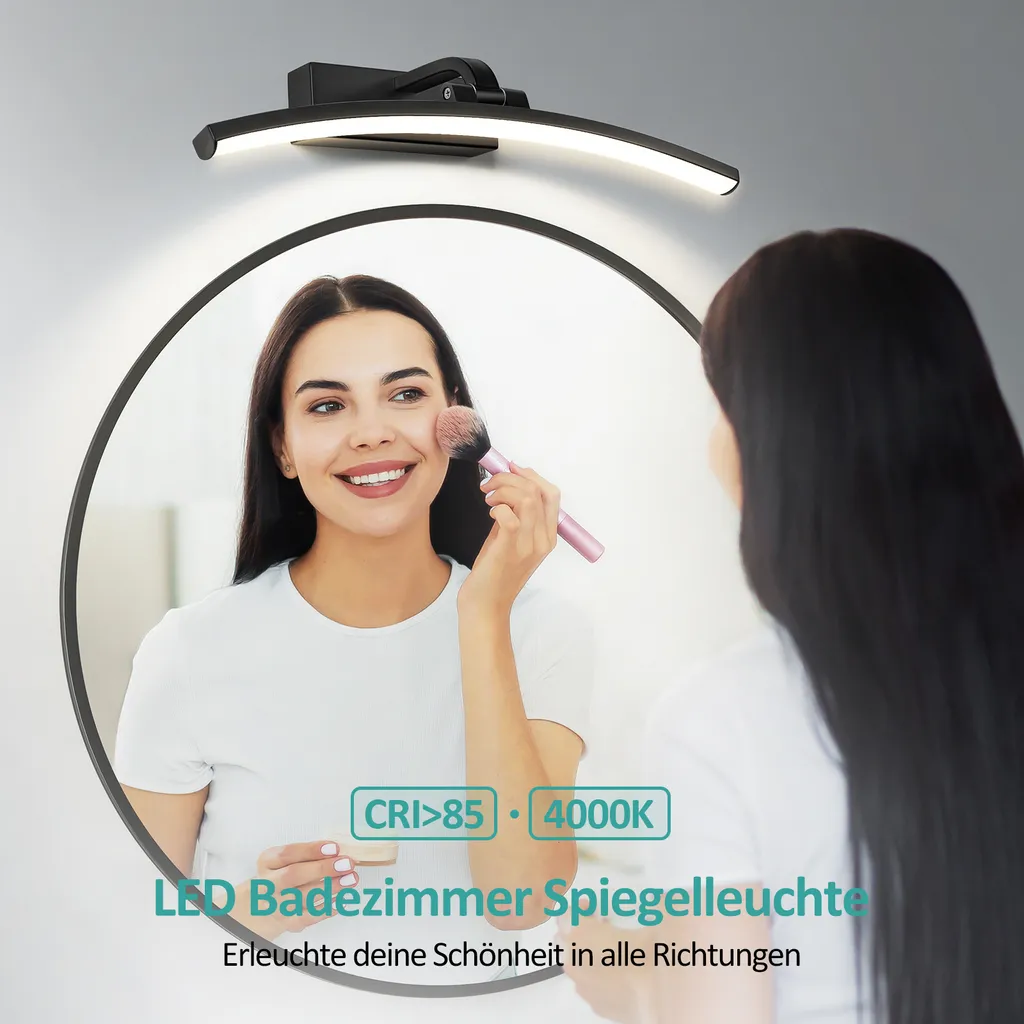 Éclairage LED pour Miroir de Salle de Bain 40cm - Lampe de Soin Visage