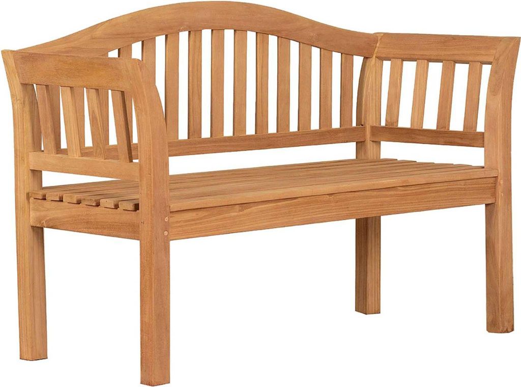 Gartenbank Wave Teak 120 cm Produktbild 