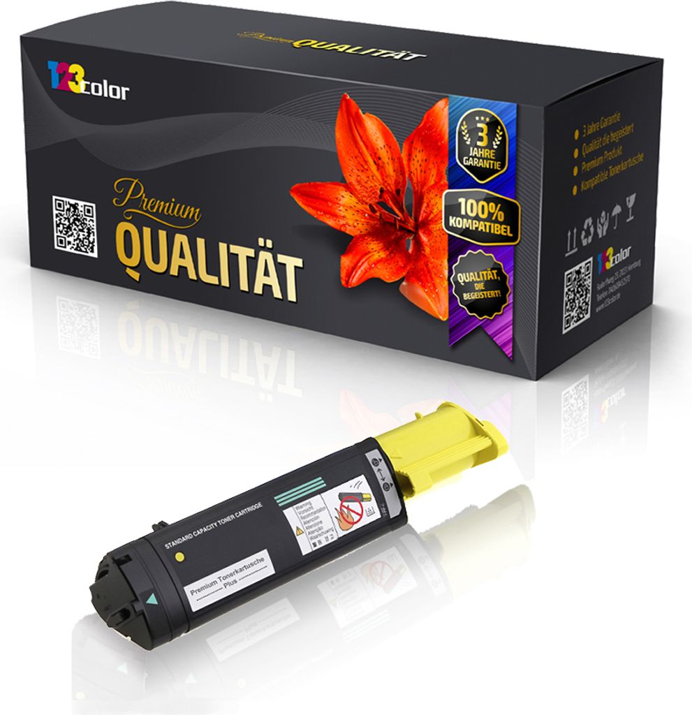 Kompatible Tonerkartusche für Epson Aculaser C1100 Aculaser C1100 N Aculaser C1100 Series Aculaser CX11 N S050187 Gelb Yellow - Office Print Serie