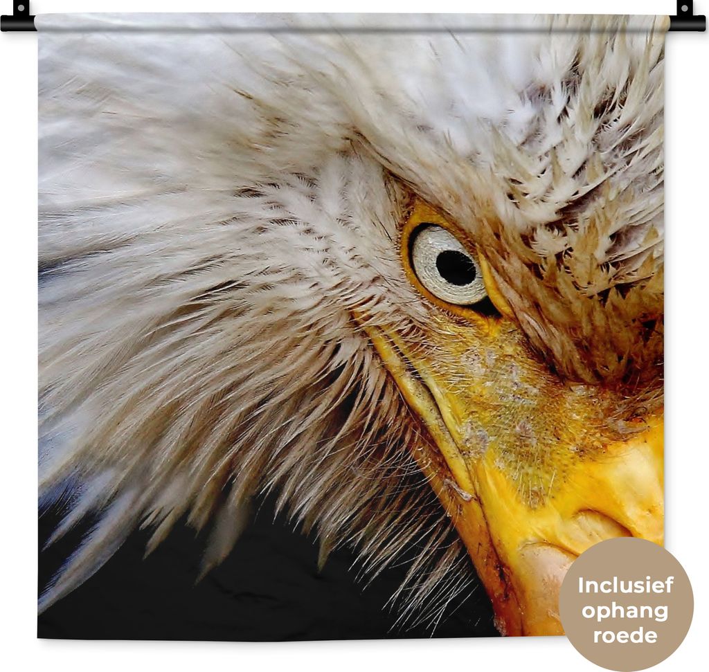 MuchoWow Wandteppich Wandbehang Vogel - Auge - Schnabel 60x60 cm Tapisserie Dekoration Wandtuch - Dekorationen - Wand Decke