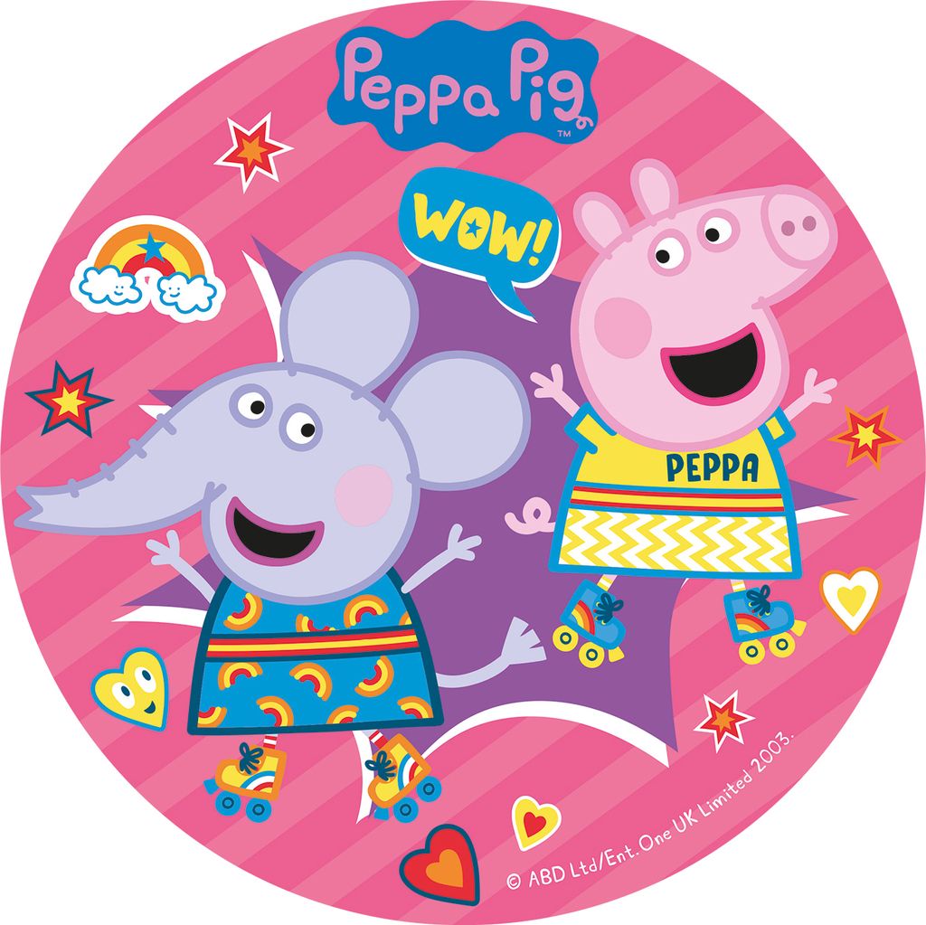 Peppa Wutz Tortenaufleger Zuckerfrei