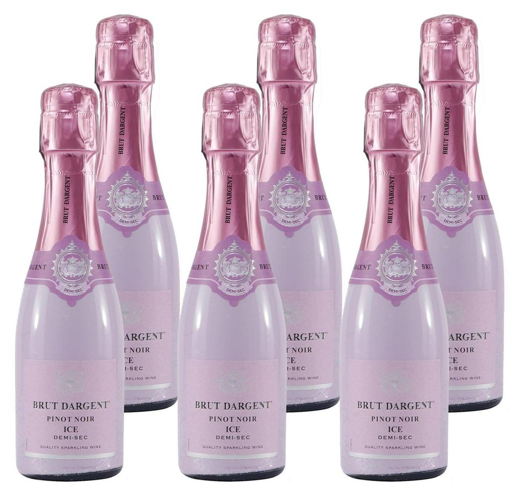 Brut Dargent Pinot Noir ICE Sekt -halbtrocken- (6 x 0,2L) Produktbild 