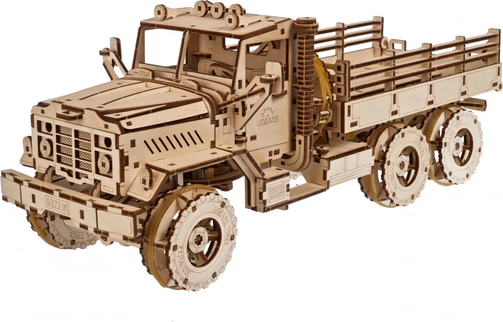 Maquette en bois 3D Camion Cargo Ugears : Puzzle mécanique adulte de 420 pièces