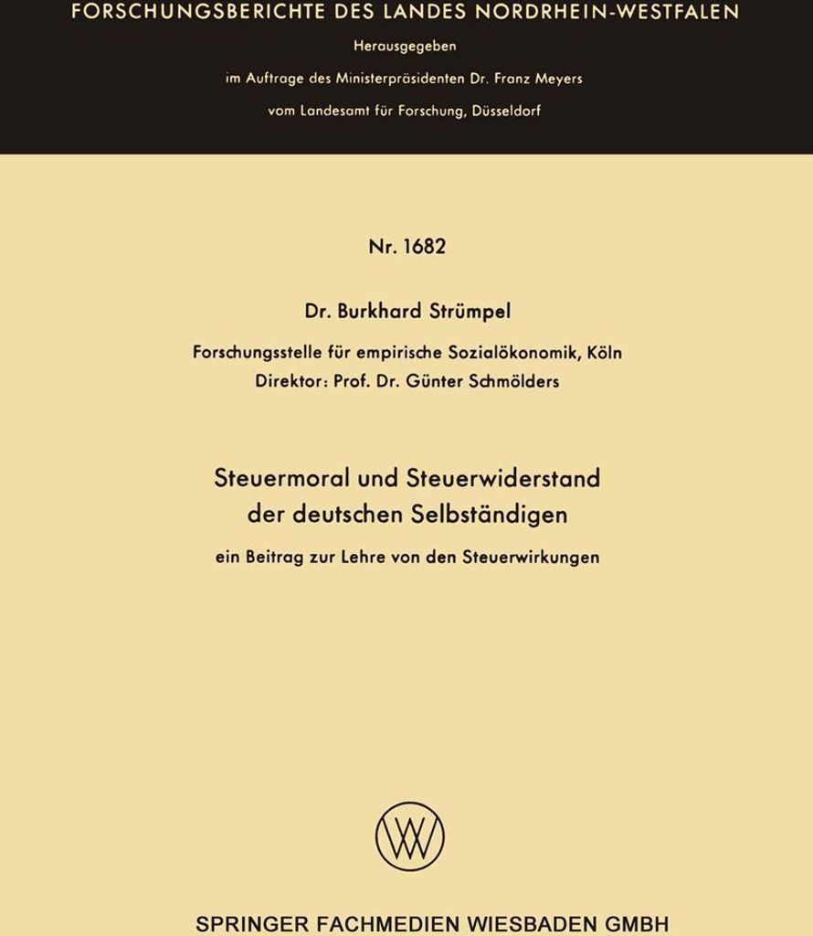 Steuermoral und Steuerwiderstand der deutschen Selbständigen