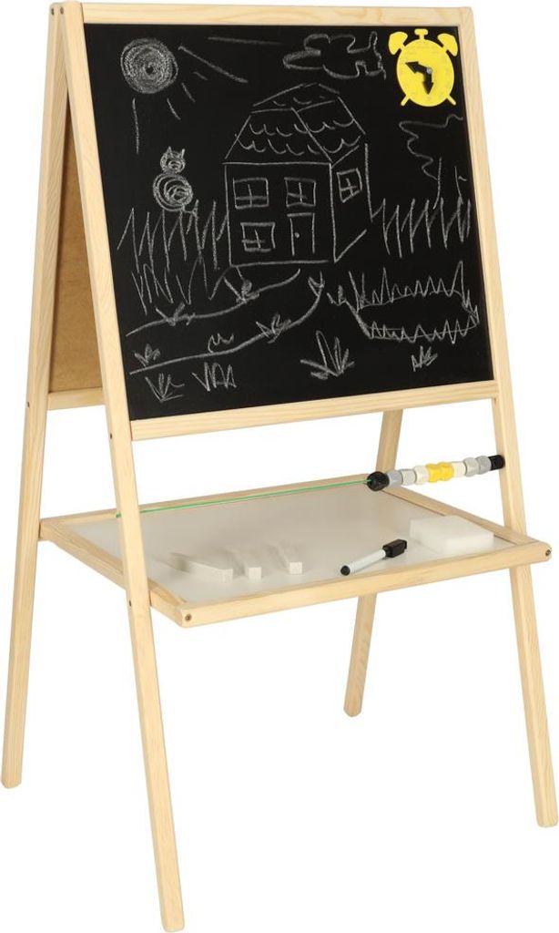 Kreidetafel zum Trockenwischen 37x48x90 natur Produktbild 
