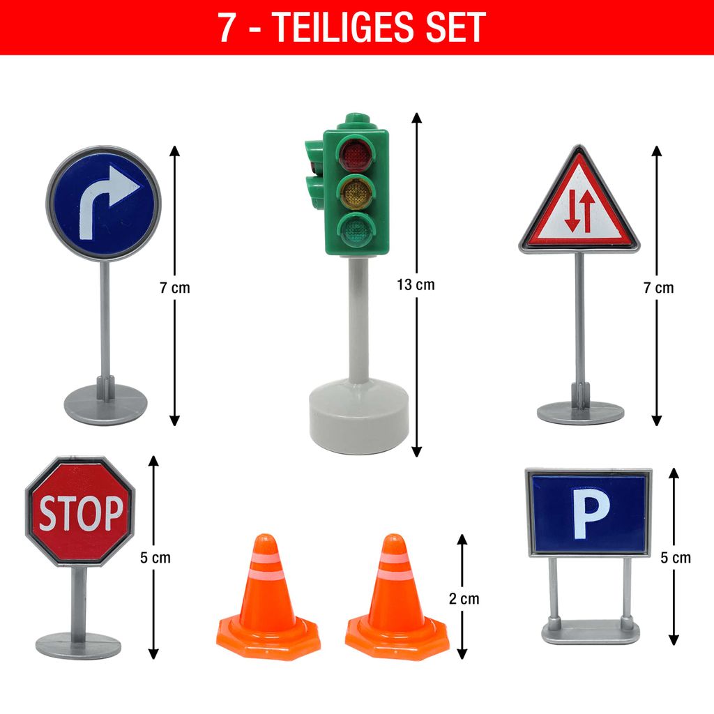Ampel Modell Straßenverkehr Licht Verkehrsschilder Verkehrszeichen Spielspaß 