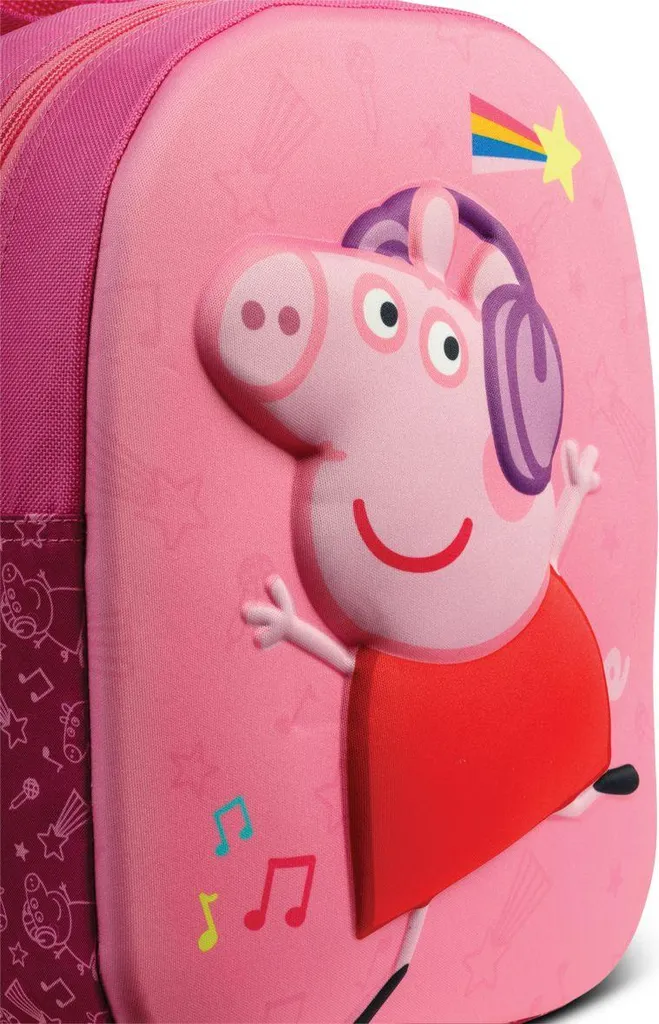 Sac à dos scolaire rose Peppa Pig - Idéal pour goûter et sorties d'école