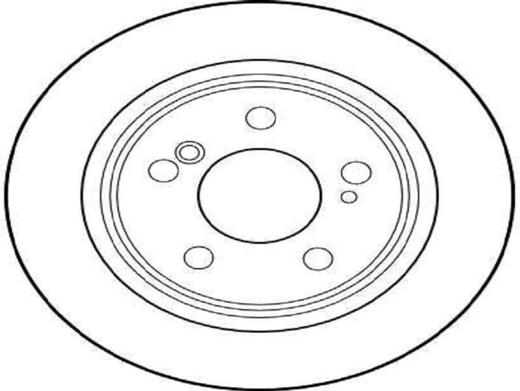 TRW Bremsscheiben (2 Stück) Hinterachse DF1595