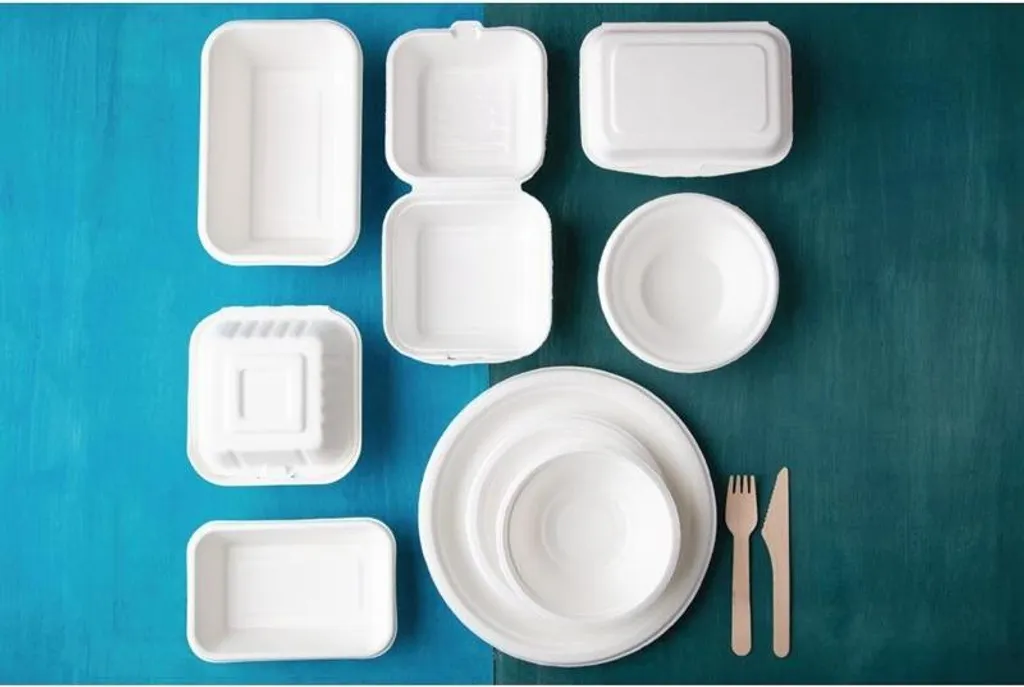 Boîte burger 14,9 cm Fiesta anti-humidité et compostable en bagasse x500